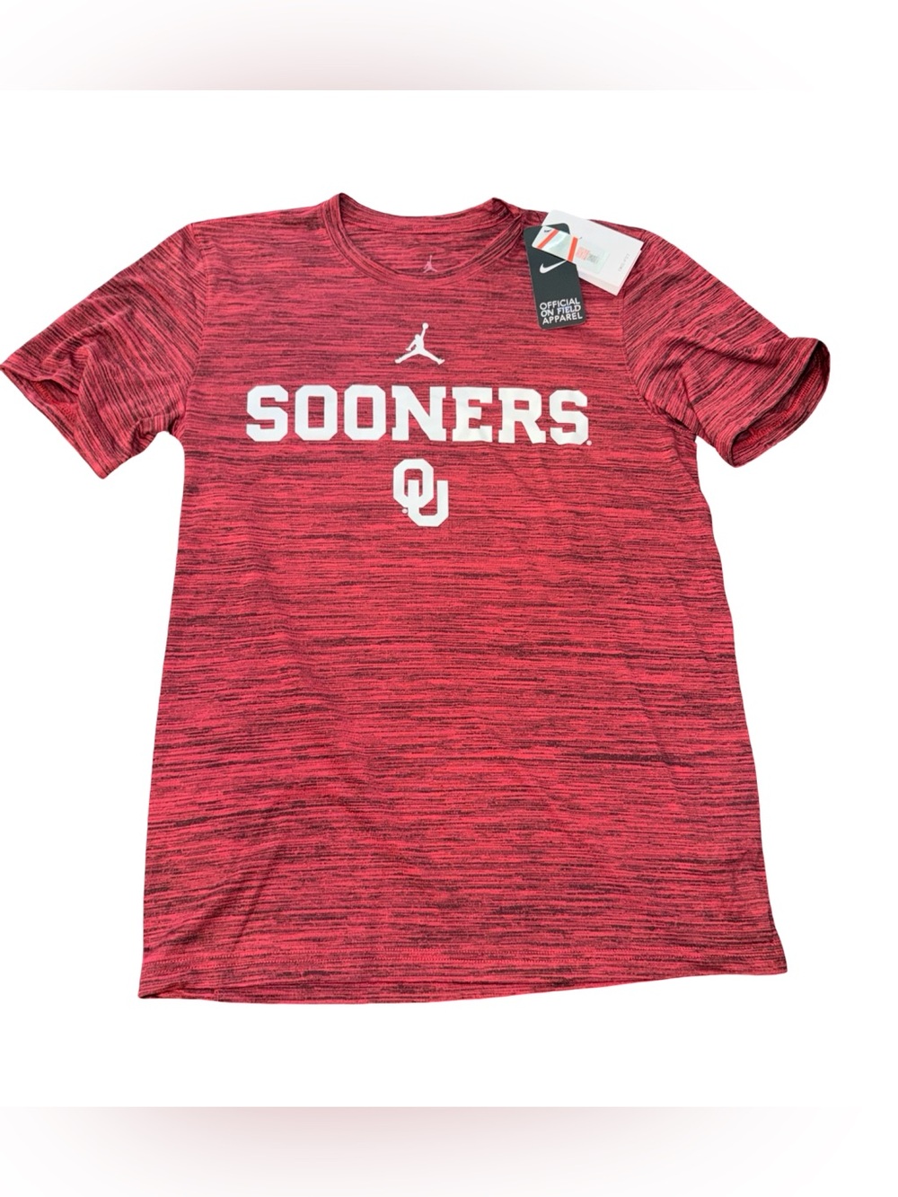 Nike Red Heather OU Sooners Short Sleeve Performance Tee